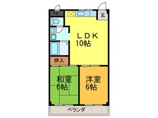 Ｍ　プラザ菱江の物件間取画像